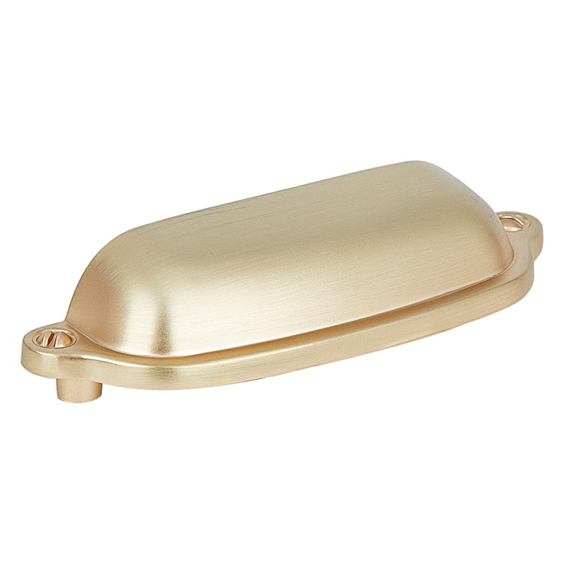 HARPOON Cup Handle Pulls Kitchen Drawer Cabinet Hardware European Style 3 Inch 10 Pack Brushed Gold - Image 1